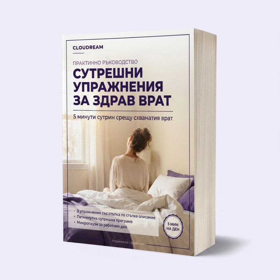 Е-книга "Сутрешни упражнения за здрав врат"