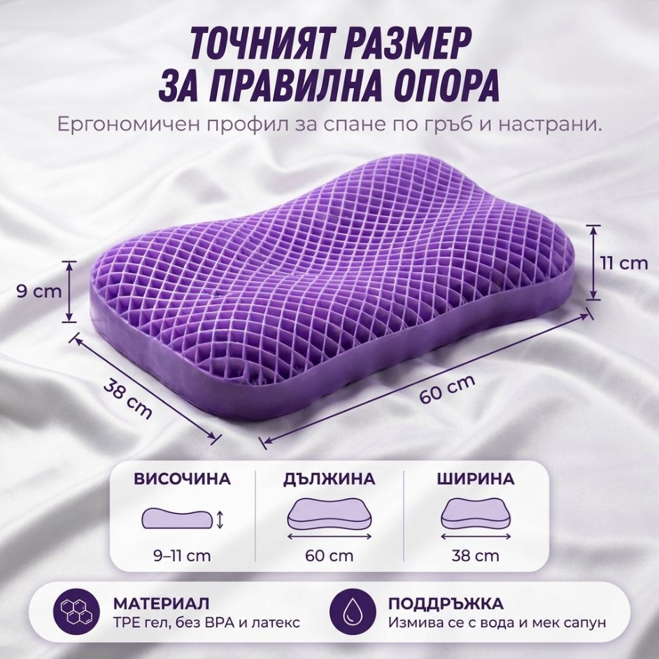 Cloudream™ - Революционна възглавница за облекчаване на болките във врата